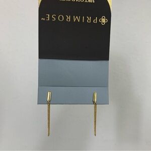 Primrose Drop Earrings Bundle 18KT Gold Over Sterling Silver and Sterling Silver